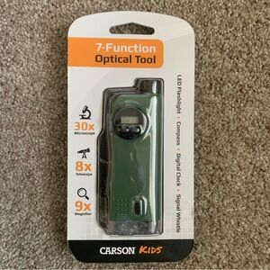 Carson X-Scope Kids 7-in-1 Optical Tool Microscope Telescope Boy Scouts NWT New